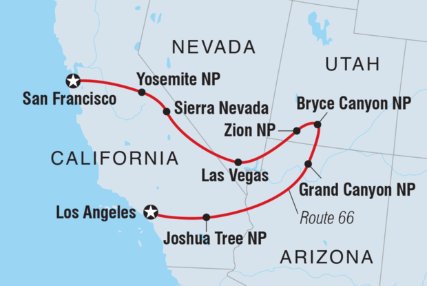 Real San Francisco to LA