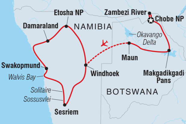 Premium Botswana & Namibia