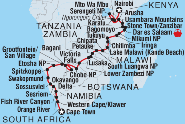 Cape Town to Kenya