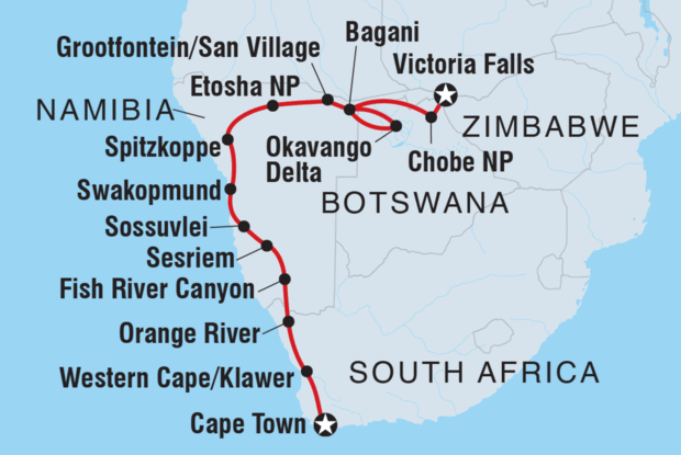 Cape Town to Vic Falls Cape Town to Vic Falls